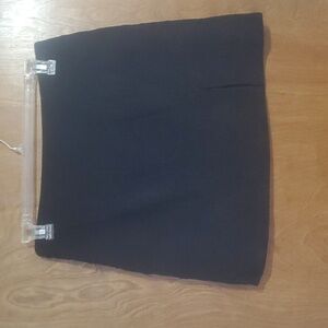 Black Corduroy Mini Skirt L
